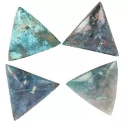 Cabochon triangle 18 mm Chrysocolle