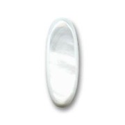 Cabochon ovale 22x8 mm Nacre Blanc|raw }}