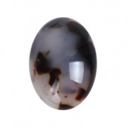 Cabochon ovale en résine 18x13 mm Ecaille de tortue Gris/Noir x1|raw }}