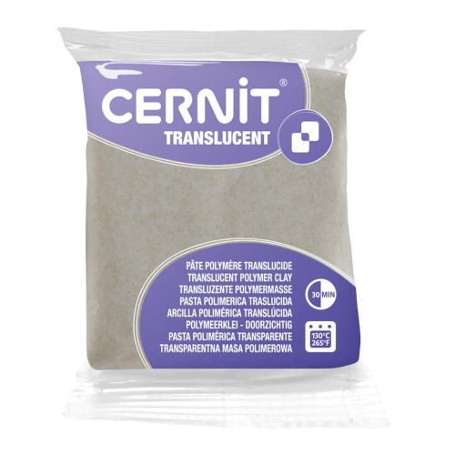 Pâte Cernit Translucent - Glitter Or (n°050) x56gr