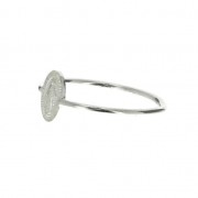 Bague fine ovale Vierge taille 50 en Argent 925 x1