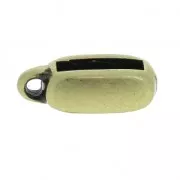 Poussoir attache breloque pour lacet 10 mm bronze x1