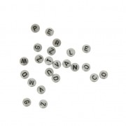 Assortiment de perles alphabet plastique métallisé x27 gr