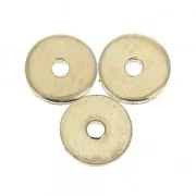 Perles rondelles Heishi 5mm en Gold filled (or laminé)  x4