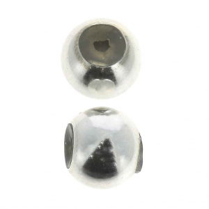 Stopper Bead 8 mm avec un trou de 2 mm en Argent 925 x1