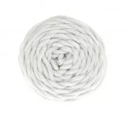 Blanc - Bobine de cordon en coton pour macramé Cotton Air 5 mm - Blanc x50m Bobine de cordon en coton pour macramé Cotton Air 5 mm - Blanc x50m