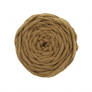 Bobine de cordon en coton pour macramé Cotton Air 5 mm - Sable foncé x50m