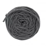 Gris - Bobine de cordon en coton pour macramé Cotton Air 5 mm - Gris Foncé x50m Bobine de cordon en coton pour macramé Cotton Air 5 mm - Gris Foncé x50m