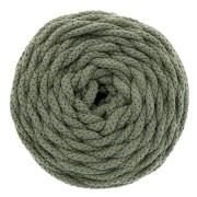 Bobine de cordon en coton pour macramé Cotton Air 5 mm - Vert avocat x50m