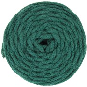Bobine de cordon en coton pour macramé Cotton Air 5 mm - Vert Bouteille x50m