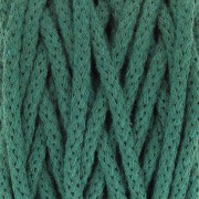 Bobine de cordon en coton pour macramé Cotton Air 5 mm - Vert Bouteille x50m