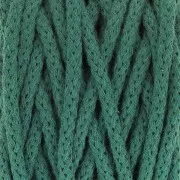 Bobine de cordon en coton pour macramé Cotton Air 5 mm - Vert Bouteille x50m
