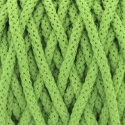 Bobine de cordon en coton pour macramé Cotton Air 5 mm - Vert menthe x50m