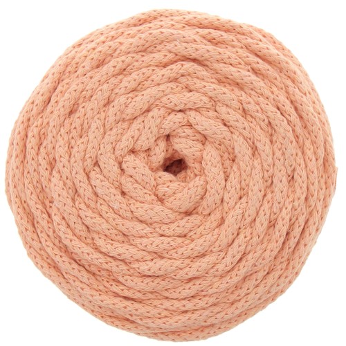 Bobine de cordon en coton pour macramé Cotton Air 5 mm - Saumon x50m