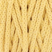 Bobine de cordon en coton pour macramé Cotton Air 5 mm - Jaune pâle x50m