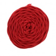 Bobine de cordon en coton pour macramé Cotton Air 5 mm - Rouge x50m|raw }}