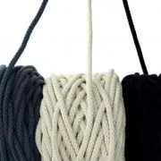 Bobine de cordon en coton pour macramé Cotton Air 5 mm - Vieux Rose x50m