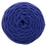 Bobine de cordon en coton pour macramé Cotton Air 5 mm - Bleu Marine x50m