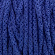 Bobine de cordon en coton pour macramé Cotton Air 5 mm - Bleu Marine x50m