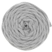 Bobine de cordon en coton pour macramé Cotton Air 5 mm - Gris Clair x50m