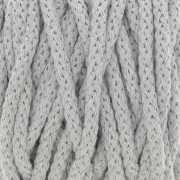 Bobine de cordon en coton pour macramé Cotton Air 5 mm - Gris Clair x50m
