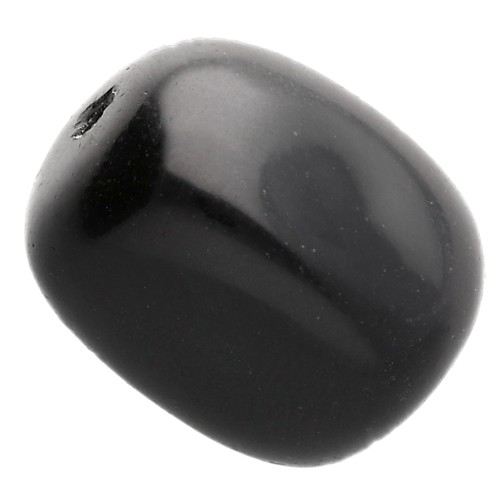 Perle rectangle 18x13 mm en pierre gemme teintée - Onyx Noir x1