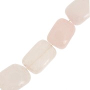 Perle en pierre gemme Quartz Rose 20x15 mm x4