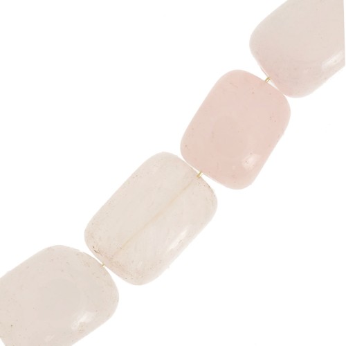 Perle en pierre gemme Quartz Rose 20x15 mm x4