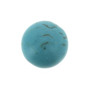 Perle ronde imitation Turquoise 13/14 mm x1