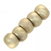 Rondelles 5.5 mm avec un gros trou de 3.5 mm doré mat x5