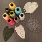 Bobine de cordon en coton pour macramé Cotton Suprême 3XL peigné - Moutarde x 75m