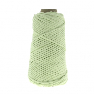 Bobine de cordon en coton pour macramé Cotton Suprême 3XL peigné - Vert d'eau x75m