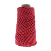 Bobine de cordon en coton pour macramé Cotton Suprême 3XL peigné - Pastèque x75m