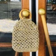 Bobine de cordon pour macramé Rayon Air 4 mm Argenté / Noir x 50m