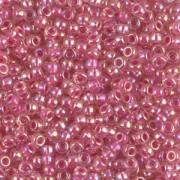 Rocaille Miyuki 11/0 355 - Crystal AB Hot Pink Lined x8g|raw }}