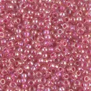Rocaille Miyuki 11/0 355 - Crystal AB Hot Pink Lined x8g