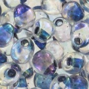 Mini-gouttes Miyuki 3.4 mm DP283 - Crystal AB Black Lined x8g|raw }}