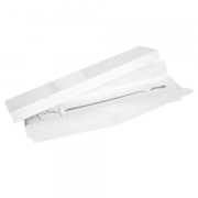 Boite écrin bijoux fantaisie pour bracelet et montre 22.7x4.2x2.2cm Blanc laqué x1