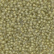 Rocaille Miyuki 11/0 378 - Luster Crystal Light Olivine Lined x8g|raw }}