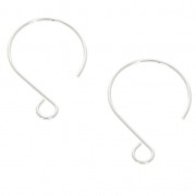 Crochets d'oreilles 23 mm en Argent 925 x2