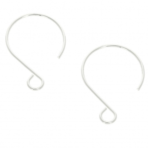 Crochets d'oreilles 23 mm en Argent 925 x2