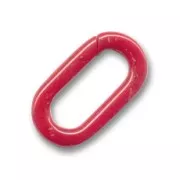 Maillon ovale 29 mm Dark Red Coral x1