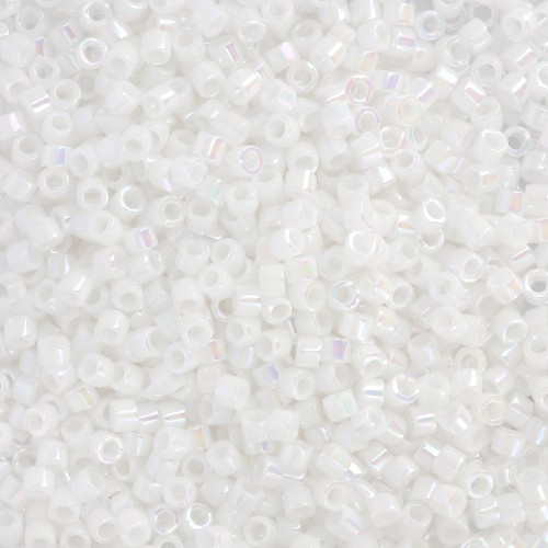 Miyuki Delica 11/0 DB0202 - White Pearl AB x8g