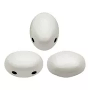 Perles en verre Samos® par Puca® 5x7 mm Opaque White x10g