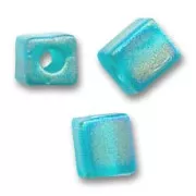 Cubes Miyuki 4 mm SB4-2405FR - Tr Teal Mat AB x10g