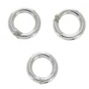 Anneaux fermés 3x0.55 mm en Argent 925 x10