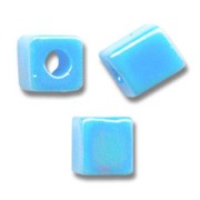 Cubes Miyuki 4 mm SB4-482 - Op Turquoise Blue AB x10g