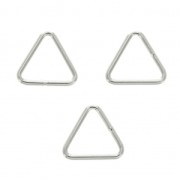 Anneaux fermés triangulaires 7.6x7.6x0.75 mm en Argent 925 x5|raw }}