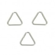 Anneaux fermés triangulaires 5x5x0.65 mm en Argent 925 x10|raw }}