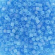 Miyuki Delica 11/0 DB0861 - Mat Transparent Aqua AB x8g